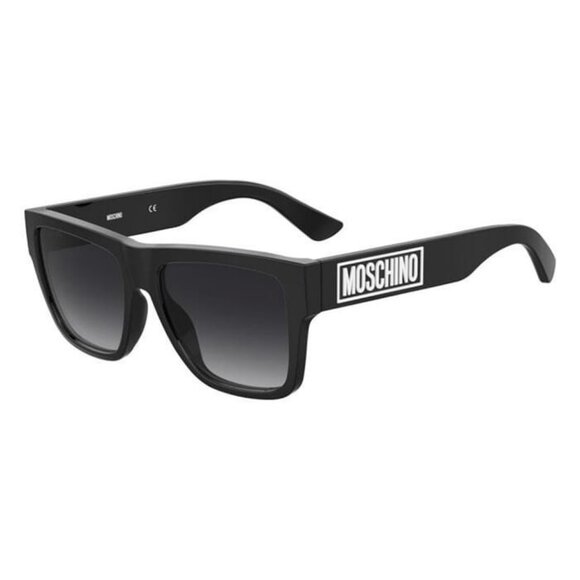 New MOSCHINO Black Square MOS 167/S 8079O Sunglasses Women - Picture 1 of 4